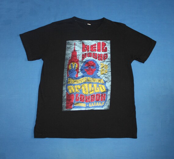 Neil Young shirt Folk Rock Men's size S