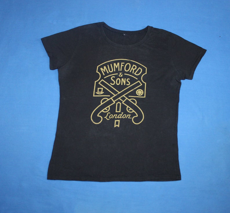 Mumford and Sons shirt British folk rock band shirt Indie rock Ladies shirt size L