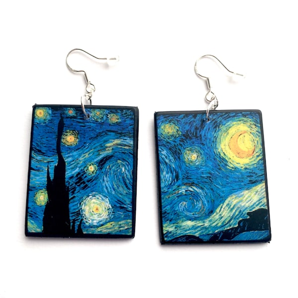 Vincent van Gogh, La noche estrellada, pendientes artísticos que no coinciden
