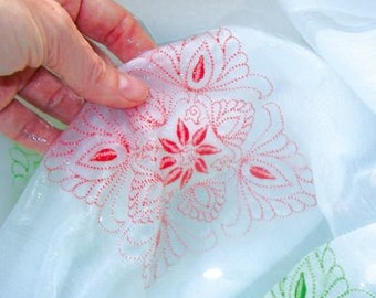 Water-soluble embroidery fleece Solvy Fabric, lfdm. / Roll, two widths