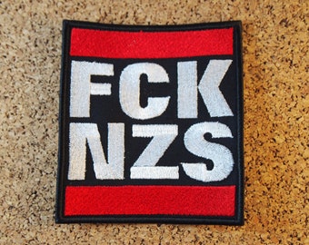 Embroidery file for patch "FCK NZS"