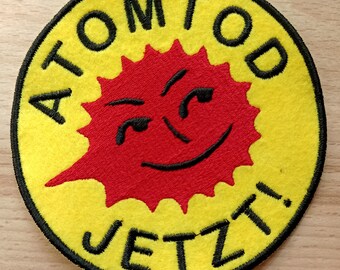 Aufnäher "ATOMTOD JETZT"