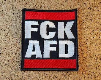 Embroidery file for patch "FCK AFD"