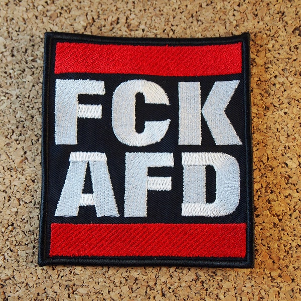 Embroidery file for patch "FCK AFD"