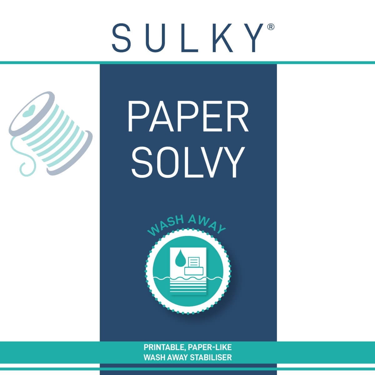 Sulky® Sticky Fabri-Solvy™ - Roll - Self-Adhesive - Water Soluble  Stabilizer