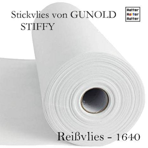 Zipper fleece STIFFY from Gunold 100 m roll 20 cm, 30 cm, 50 cm