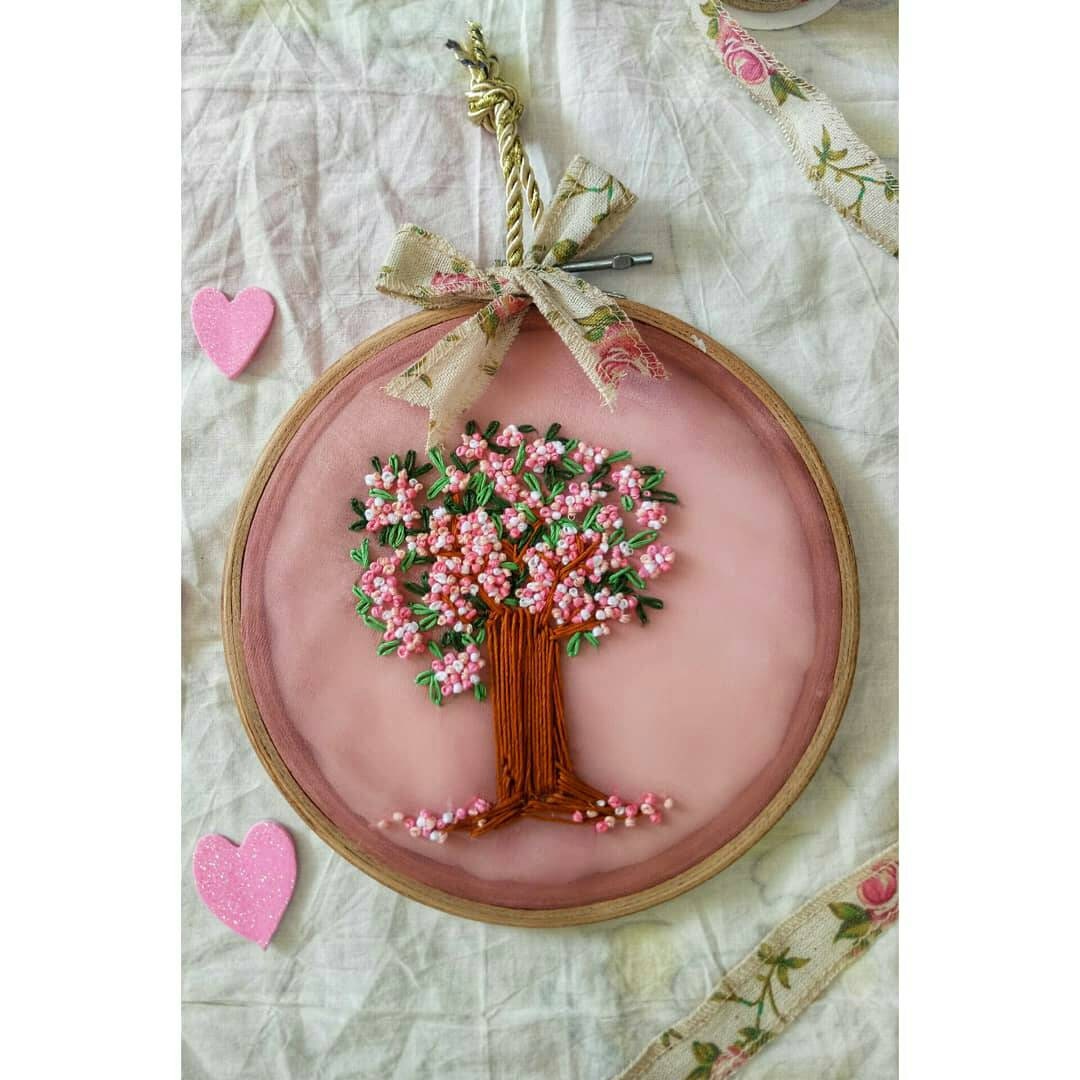 Cerceau de Broderie Fleur Cerisier