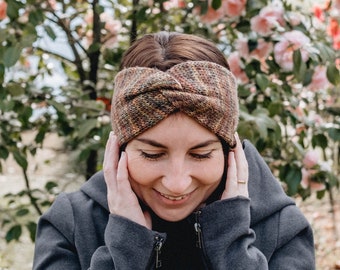 KNITTING PATTERN for beginners, knitted headband instruction with multiple sizes and weights of yarn, sport/dk, worsted, light bulky