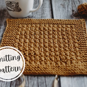 The Bamboo Forest Dishcloth | Knitting Pattern | Aran (4) Yarn | Digital Download | Instant Download | Multiple Sizes | Small, Medium, Large