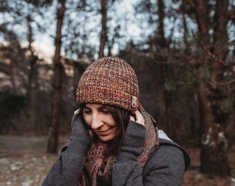 KNITTING PATTERN Classic ribbed hat for beginners, PDF download with multiple sizes baby children adult, light bulky yarn | Eddie beanie