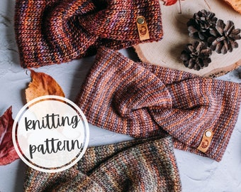 Arosa Headband | Knitting Pattern | Instant Digital Download | Multiple Sizes | Baby, Toddler, Child, Teen, Adult | Multiple Weights Of Yarn
