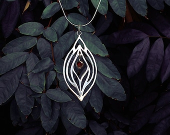 COLLANA VULVA IN ARGENTO - Argento Sterling 925