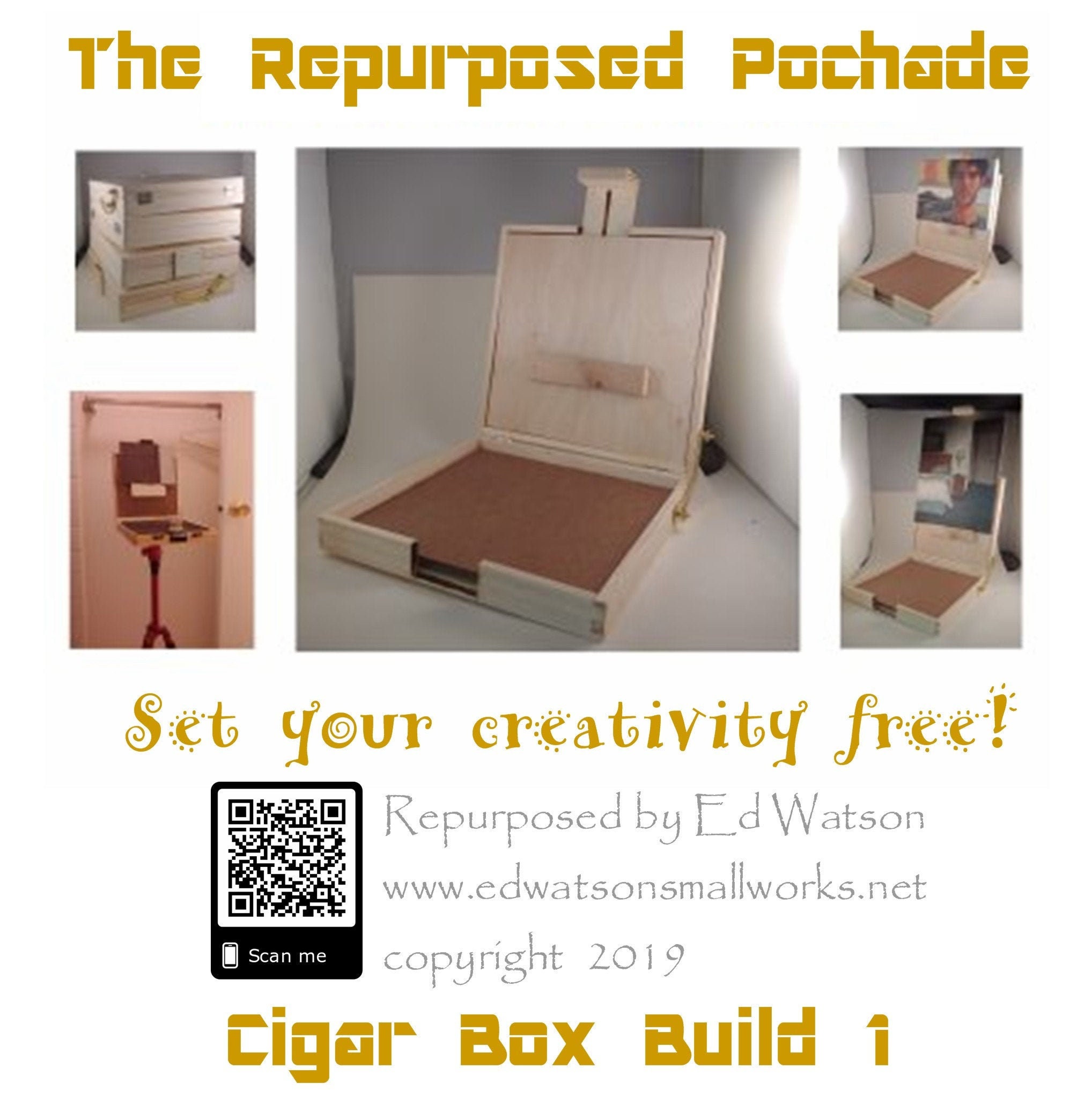 Drapery hooks repurposed into small easels - My Repurposed Life®