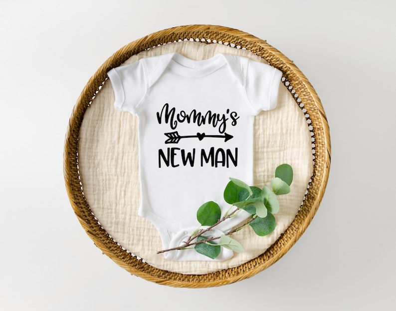 Mommy/'s New Man Onesie Newborn Boy Onesie
