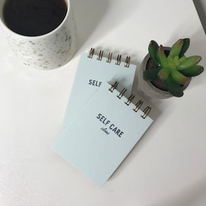 Self Care Ideas Notepad Jotter | Stationery Gift | Stocking Filler