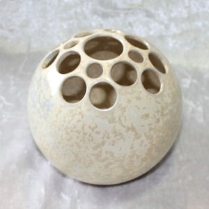 Vase white crystal glaze medium