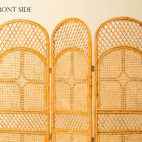 Cane Room Divider Handcrafted Cane Partition Rattan Cane Etsy