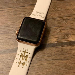 Mary Miraculous Medal Apple Watch Band - Marian Devotion