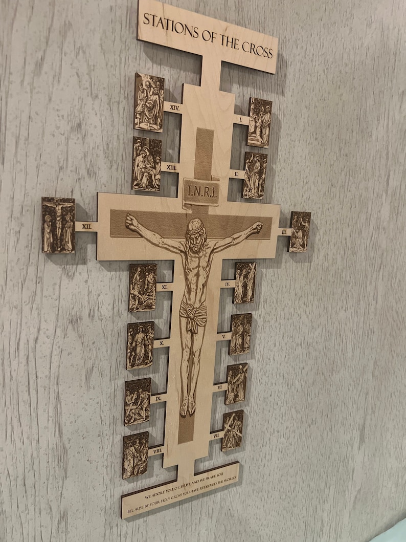 Stations of the Cross Wall Plaque Etsy