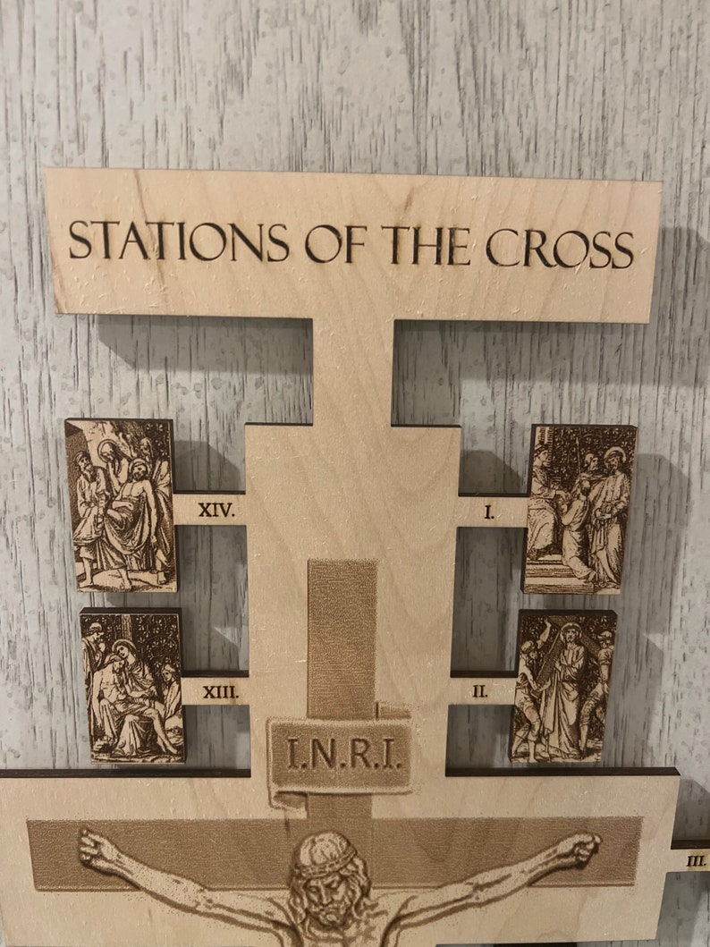 Stations of the Cross Wall Plaque Etsy