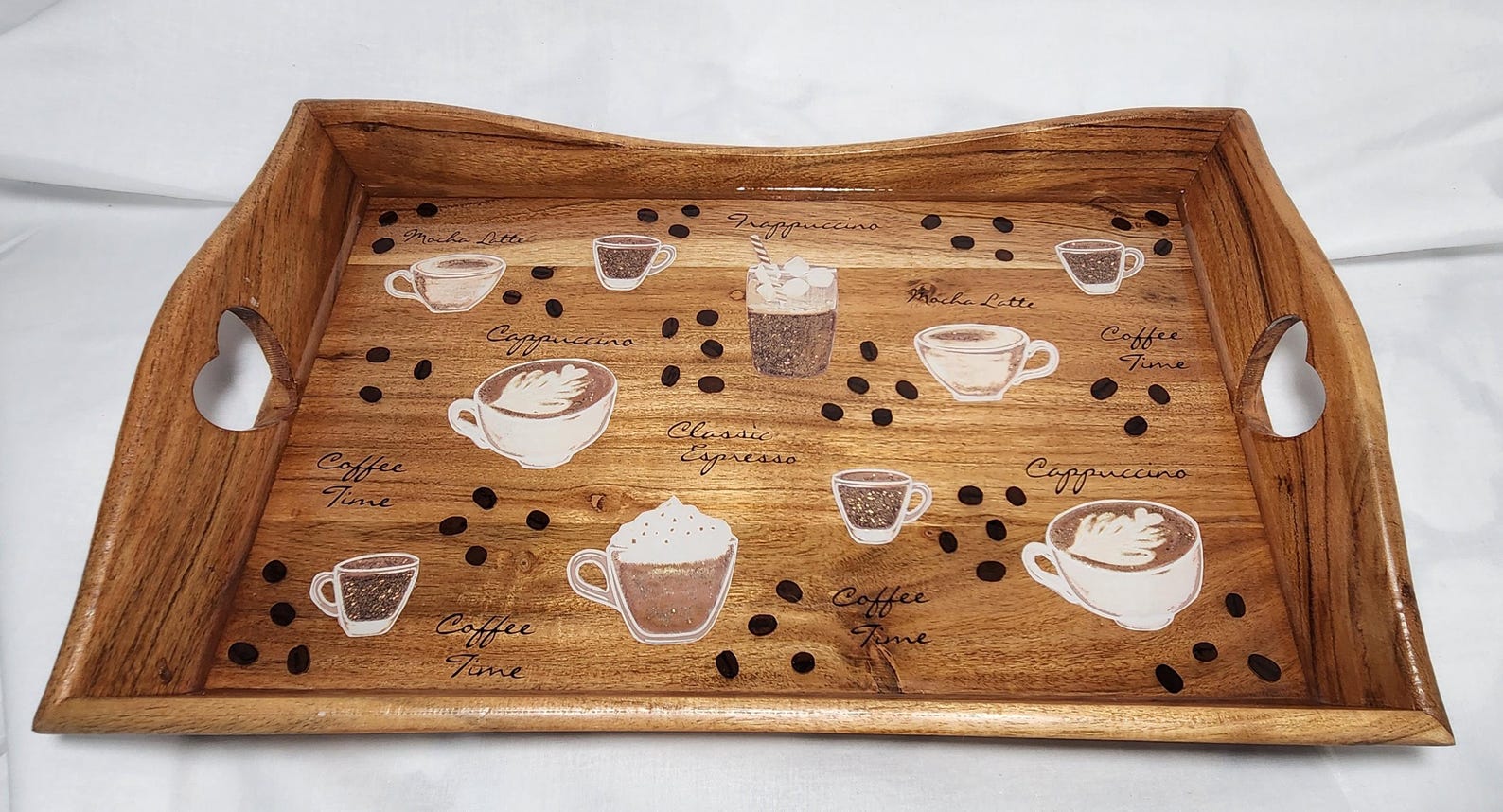 decorative and practical coffee tray
