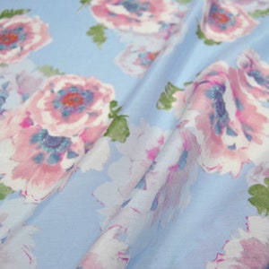 Light Blue Silk Cotton Blend Fabric ,Fabrics In The Yard, Silk Cotton Fabric,Width 54 inch,