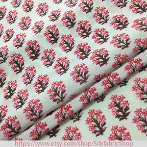 Small Flower Tree Floral Print Silk Crepe de Chine Fabric Width 55 inch,By The Yard/Meter