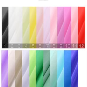23 tipi di puro colore seta cotone misto tessuto rivestimento di supporto, tessuto tagliato a misura, larghezza 53 pollici