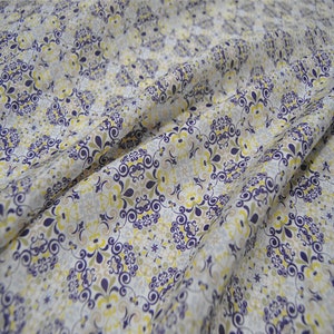 Tuan Tuan Flowers Print Silk Cotton Blend Fabric ,Silk Cotton Blend Fabric ,Fabrics In The Yard,Width 54 inch
