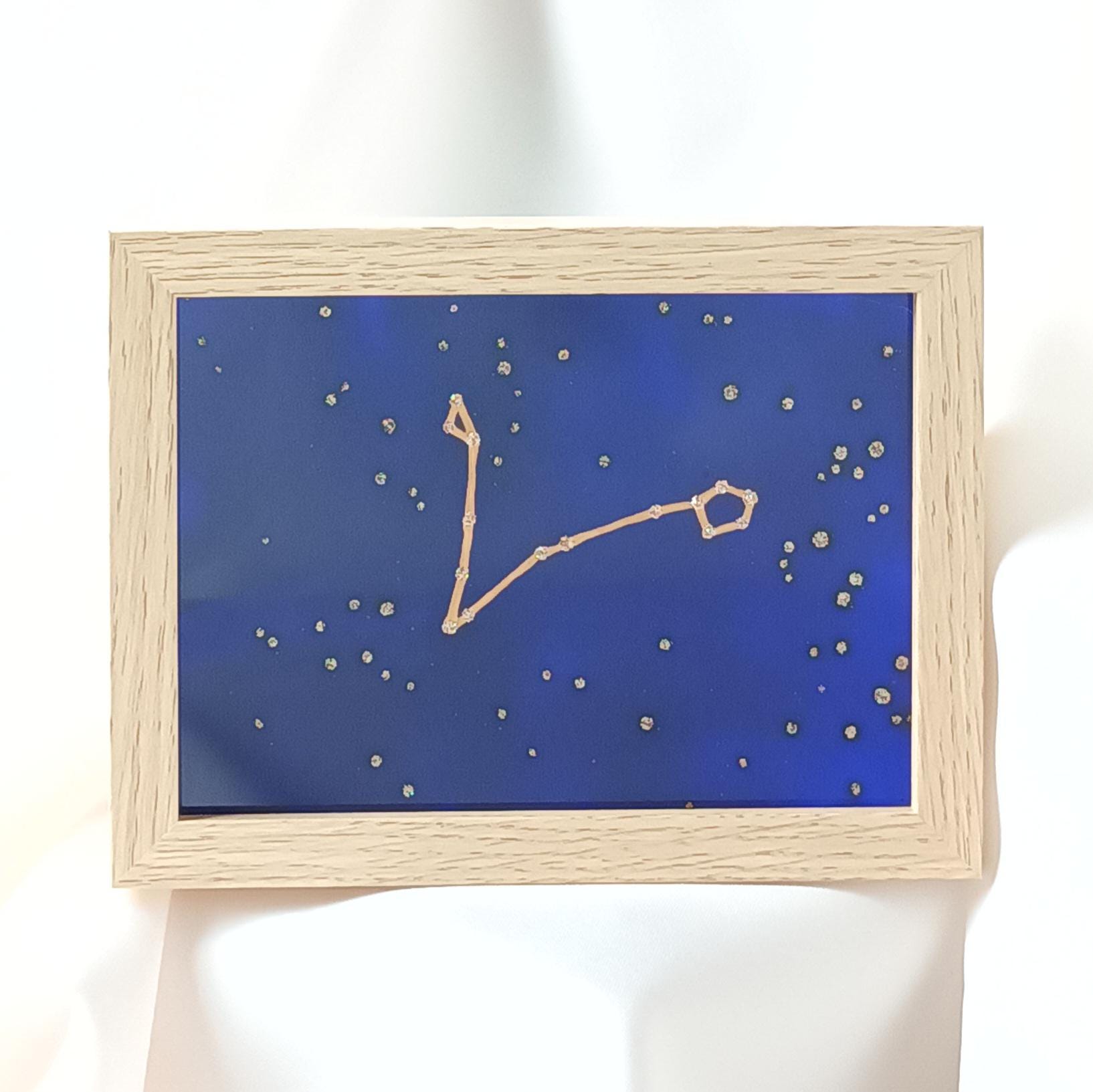 Constellation of Pisces in the starry sky (surrounded by other constellations) to place so that the Light passes through