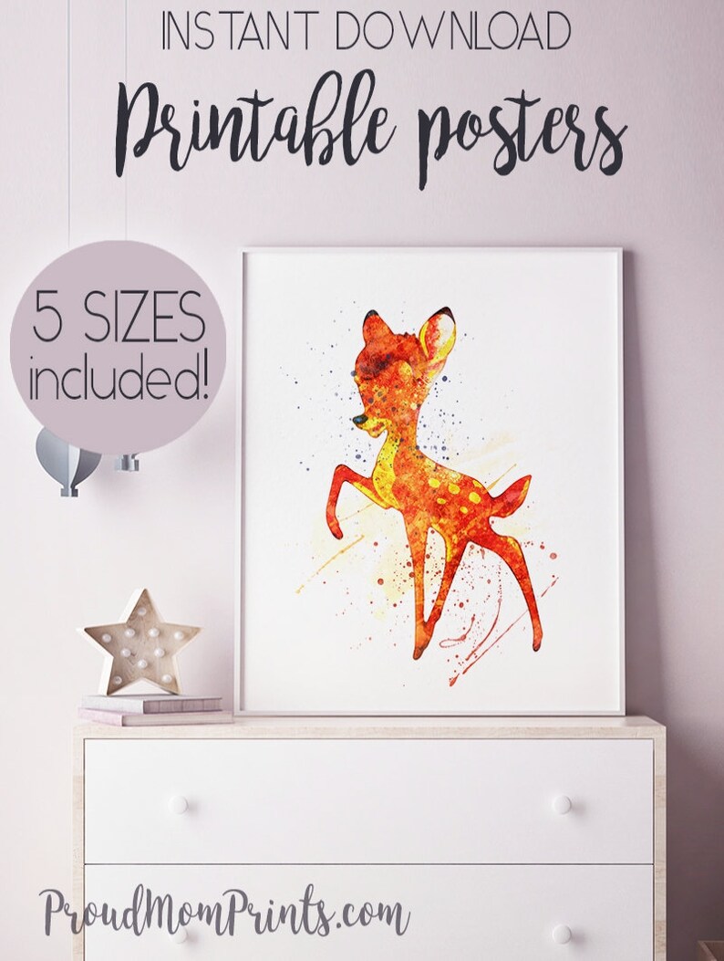 bambi nursery decor