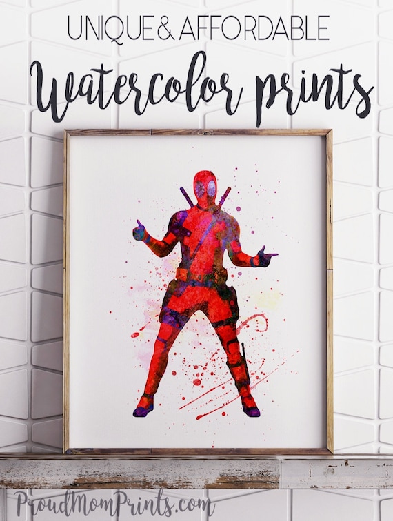DEADPOOL PULP FICTION MARVEL POSTER PRINT A5..A4 AND A3 OPTIONS