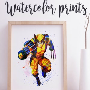 A3 Framed Poster Wolverine Iron Man Print