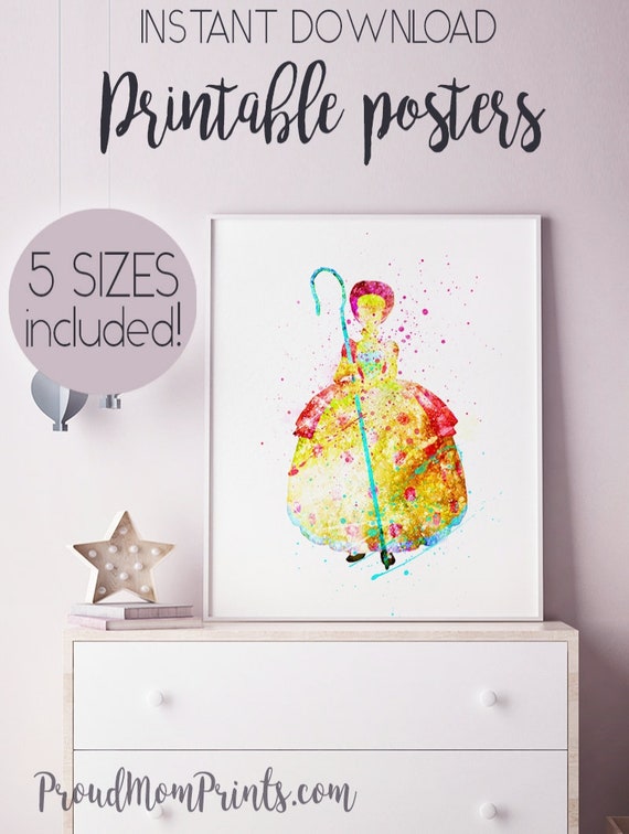 Toy Story Wall Print Bo Peep Toy Story Poster Toy Story Etsy