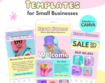 E-Mail Newsletter Vorlagen Canva | Mix & Match E-Mail-Blöcke für Marketingkampagnen