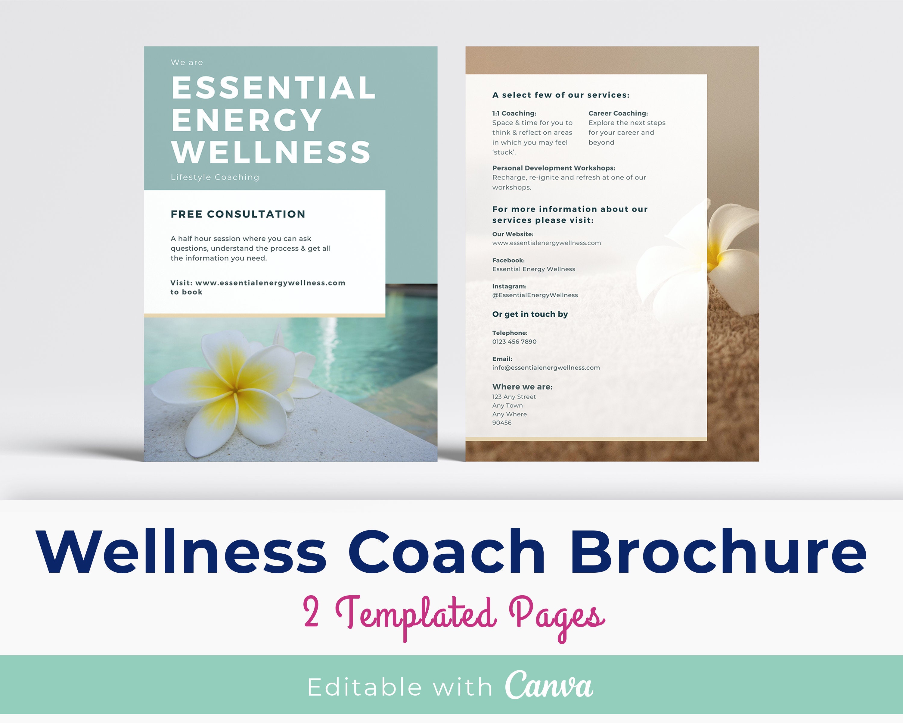 Buy Wellness Coach Flyer Template Health Wellness Flyer Event Online in  India - Etsy