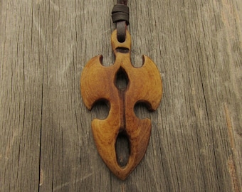 Collana con ciondolo in osso intagliato Maori, collana con ciondolo in pelle da uomo e donna, collana regolabile, collana da surfista, collana tribale, ciondolo Manaia