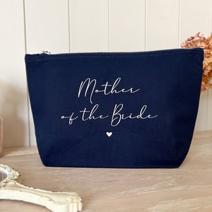 Gepersonaliseerde make-uptas voor huwelijksfeest, cadeau bruidsmeisje, moeder van de bruid/bruidegom, bruidsmeisje, veel kleuren