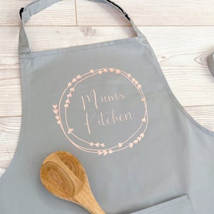 Personalised Adult Apron With or Without Pocket, Any Name or Wording. Choice of Colours. Cooks or Bakers Present, Birthday Gift