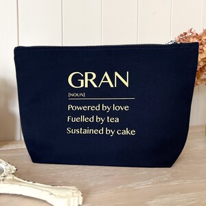 Personalised Noun Make-Up Bag for Mum, Grandma, Mothers Day Gift, Christmas Present, Birthday Present, Lots of Colours