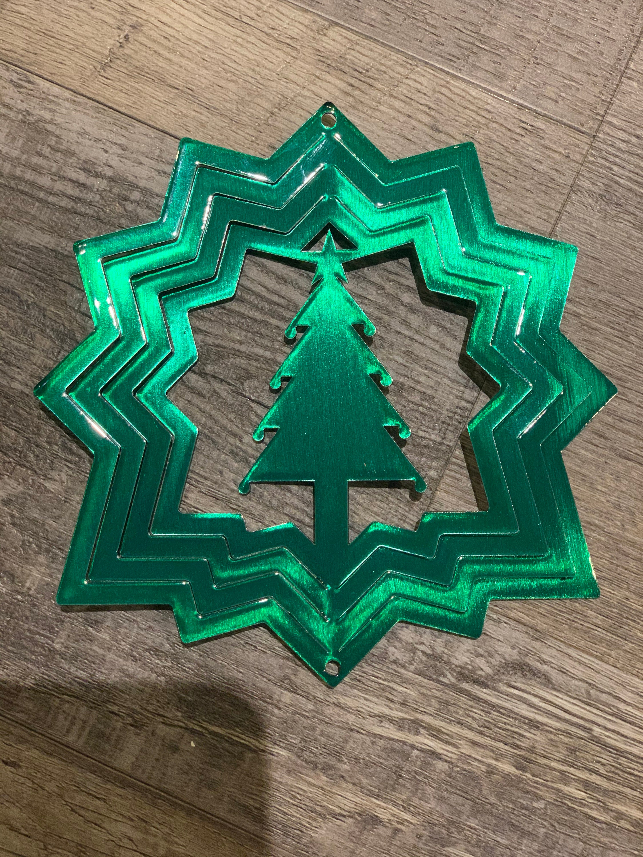 Christmas Tree Wind Spinner Small Etsy