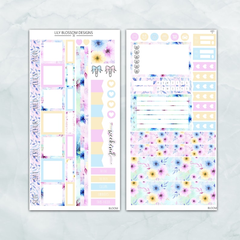 Hobonichi Weeks Sticker Kit Bloom