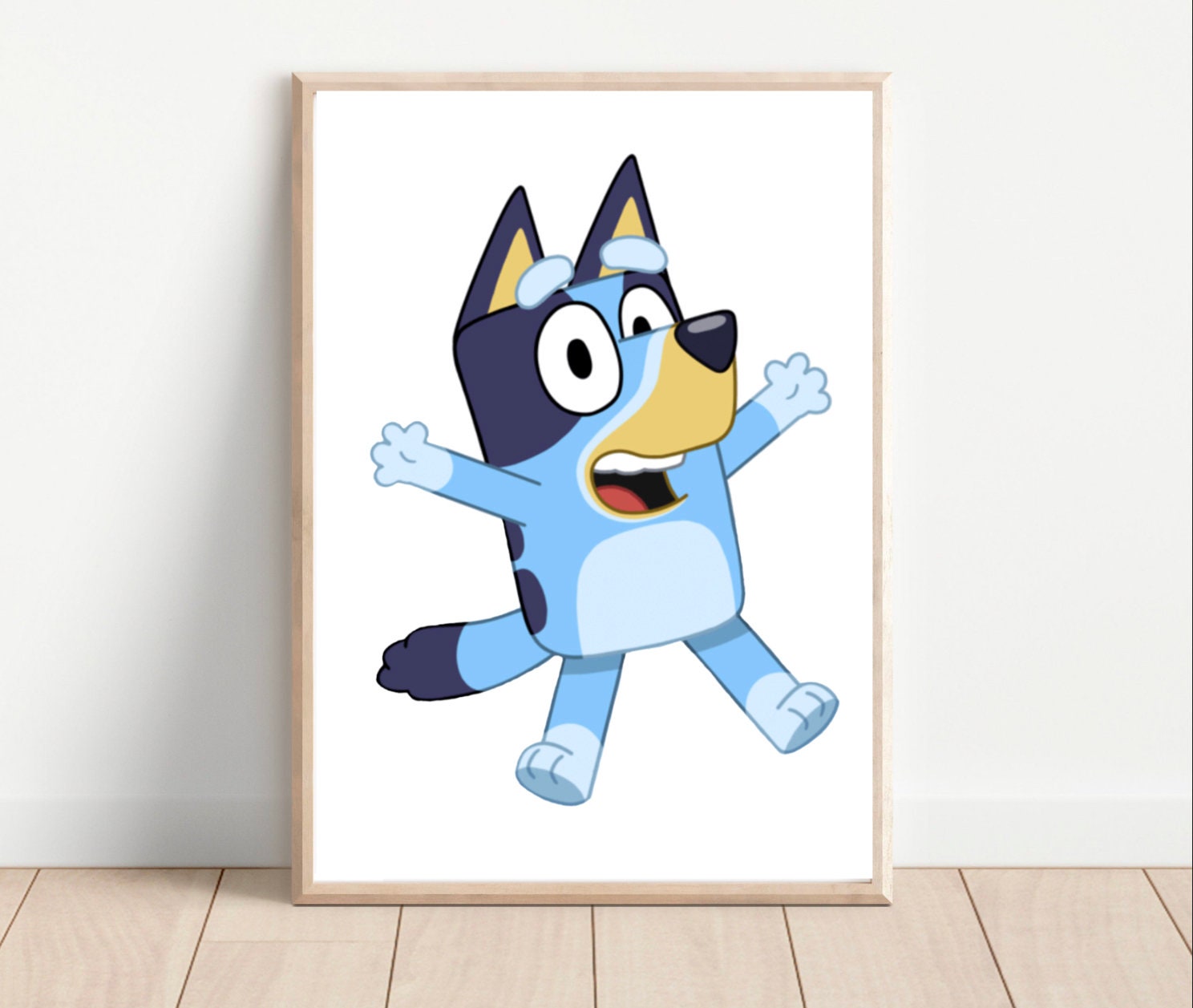 Printable Bluey Image Kids Art Digital Image Nursery - Etsy Australia