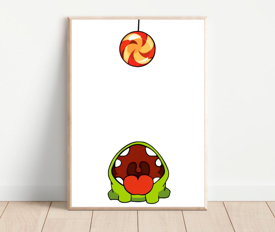 Printable Om Nom Cut the Rope Game Image | Kids Art | Digital Image ...