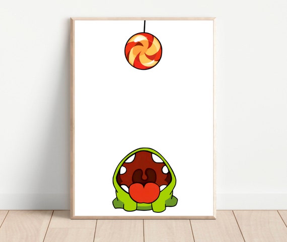 Printable Om Nom Cut the Rope Game Image Kids Art (Download Now) 