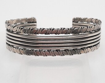 Vintage Sterling Silver Cuff Bracelet