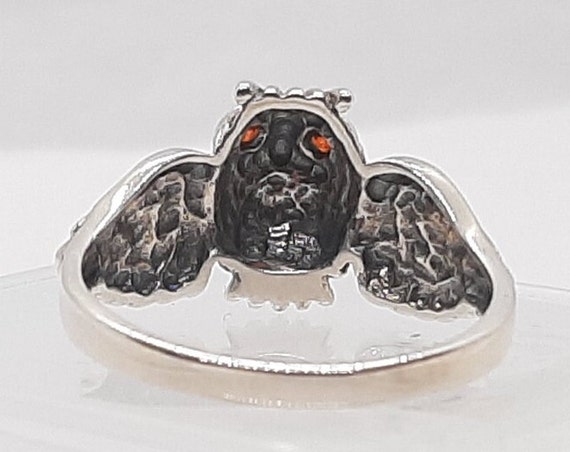 Beautiful Sterling Silver Owl Ring - image 5