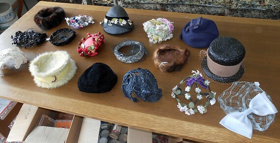 24 Vintage Ladies Hats 1930's 40's 50's
