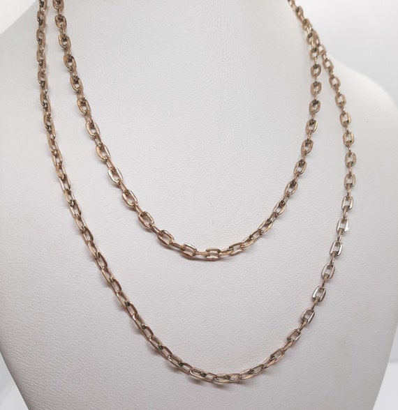 Gold Filled Necklace Anchor Link Chain Gem