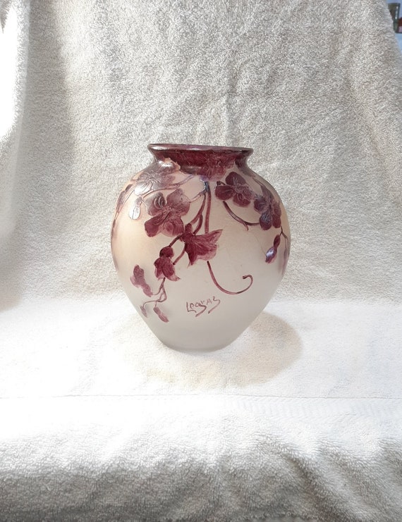 Ancien vase Art Déco (Signé) - Label Emmaüs